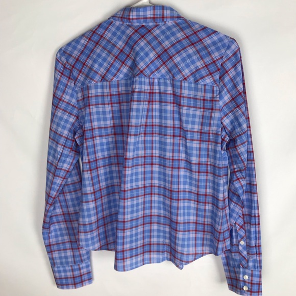 J. Crew plaid tie-front button-down shirt - Picture 4 of 5